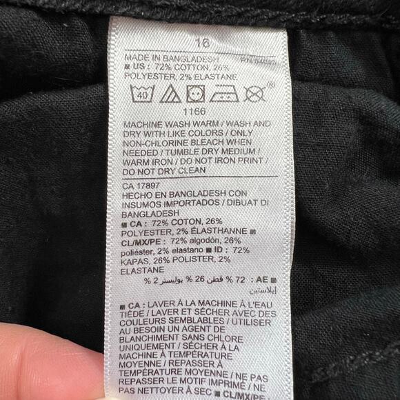 Old Navy Womens Pop Icon Skinny Denim Blue Jeans Black Size 16 - Picture 7 of 7